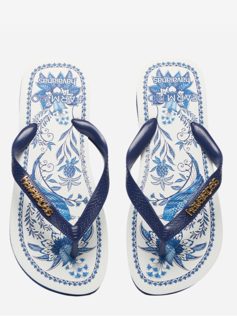 💐 HAVAIANAS x FARM RIO FLIP FLOP BLACK 💐